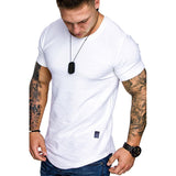 Sports T-shirt Slim Fit O-neck Short