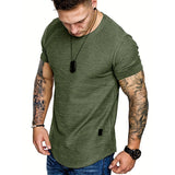 Sports T-shirt Slim Fit O-neck Short