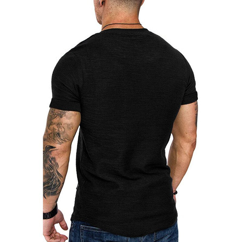 Sports T-shirt Slim Fit O-neck Short