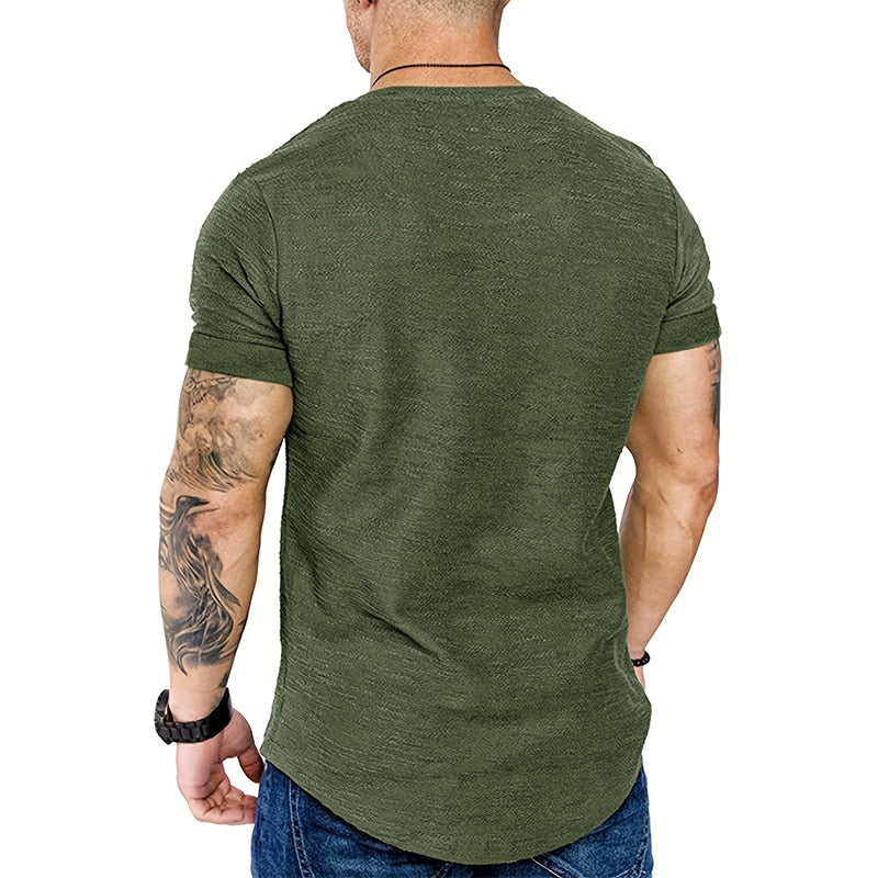 Sports T-shirt Slim Fit O-neck Short