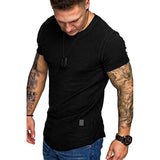 Sports T-shirt Slim Fit O-neck Short